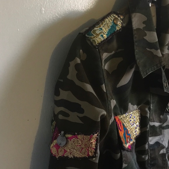 NEW Beautiful Stories Camo Embroidered Jac… - Picture 4 of 8